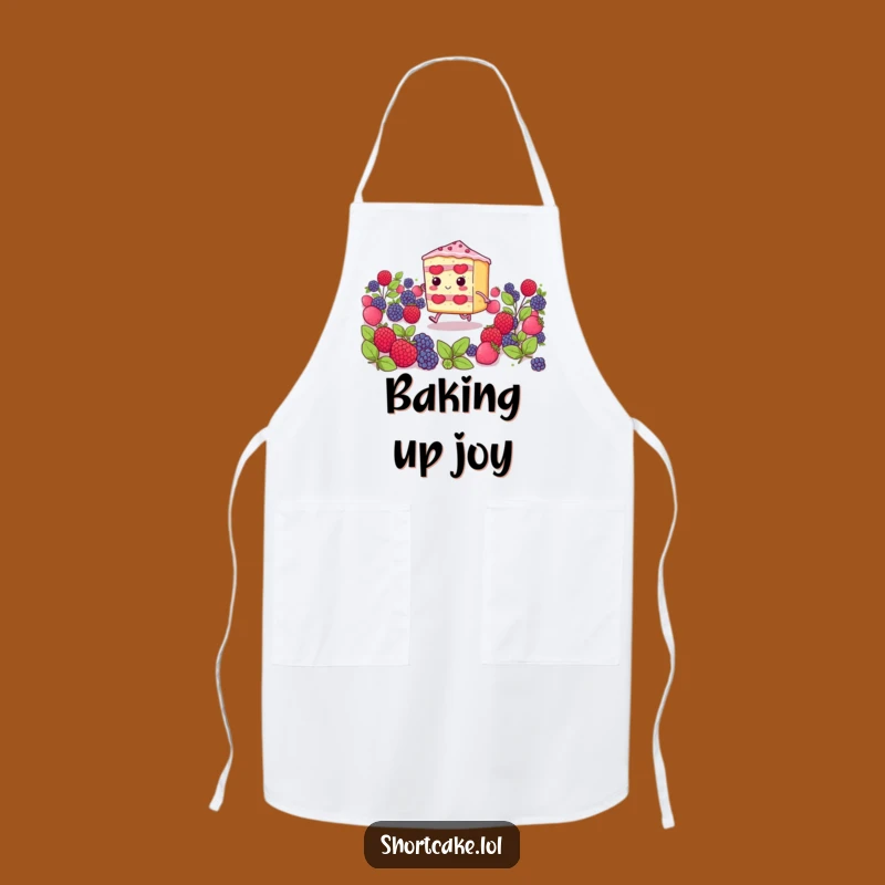 Funny Shortcake Skipping Slice Apron: Bake Up Smiles in the Kitchen