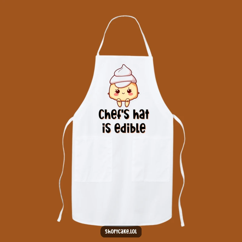 Funny Shortcake Cream Hat Apron: Cook with Style and Humorous Dessert Flair