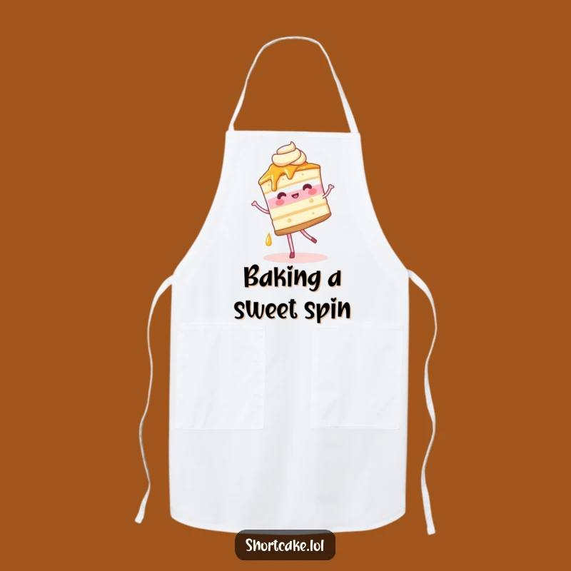 Funny Shortcake Pirouette Apron: Bake and Cook with Whimsical Dessert Joy