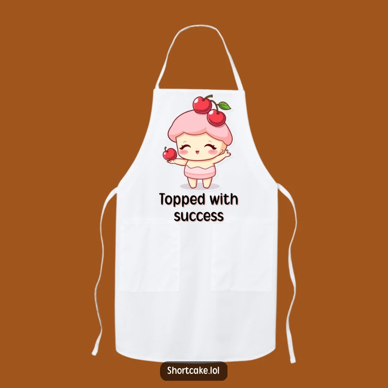 Funny Cherry Hat Shortcake Apron: Bake with Style and Humor