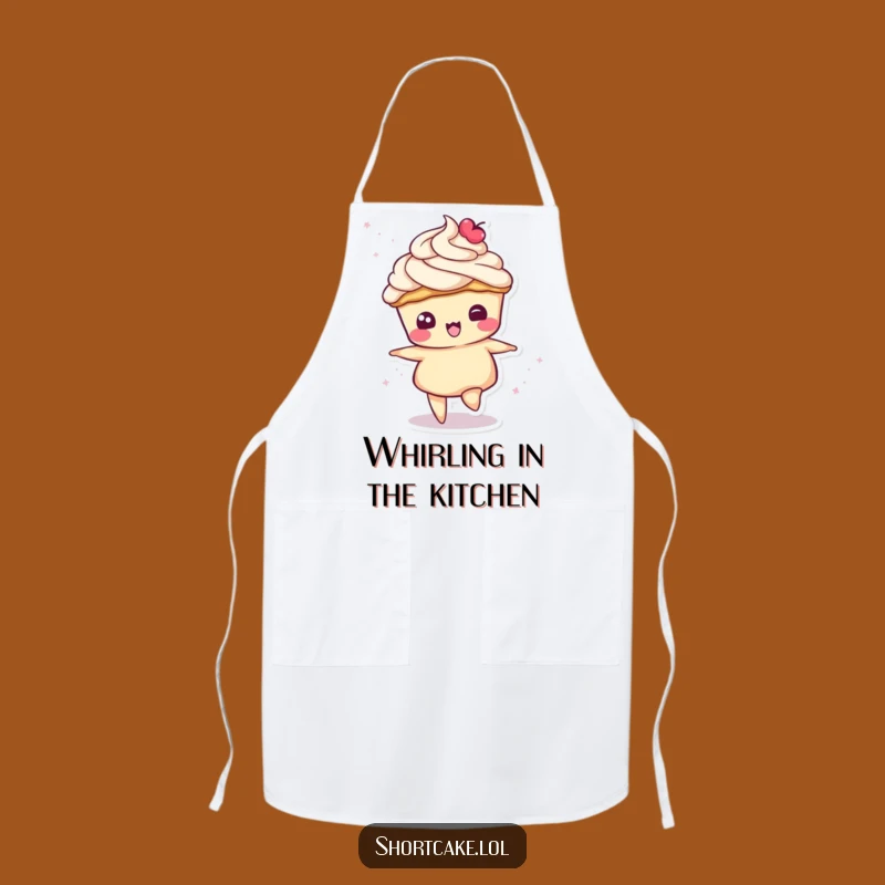 Funny Spinning Shortcake Apron - Cream Topping Kitchen Gift