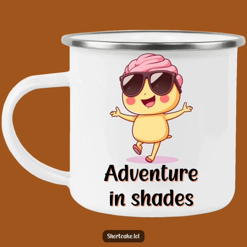 Funny Shortcake Sunglasses Hop Camping Mug - Adventure Fuelled By Fun!