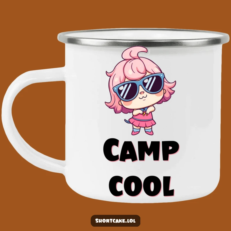 Durable Funny Goofy Shortcake Camping Mug: Cool Sips and Poses