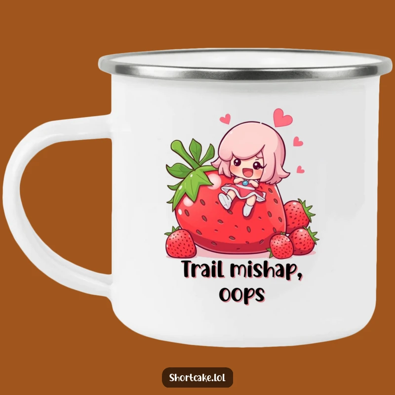 Funny Shortcake Slipping Camping Mug - Hilarious Camp Treat