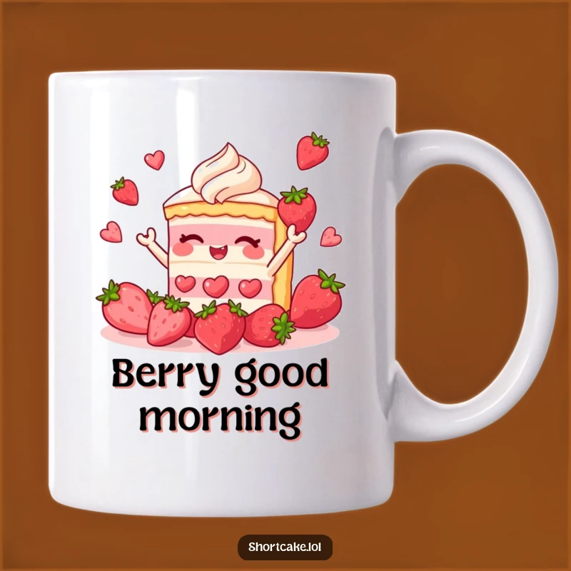 Funny Shortcake Juggling Mug: Hilarious Dessert Gift for Sweet Tooths