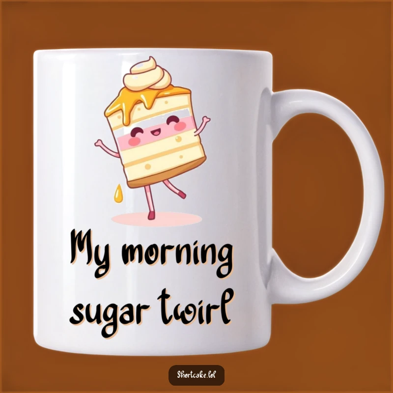 Funny Shortcake Pirouette Mug: A Whimsical Dessert Gift for Sweet Tooth Lovers