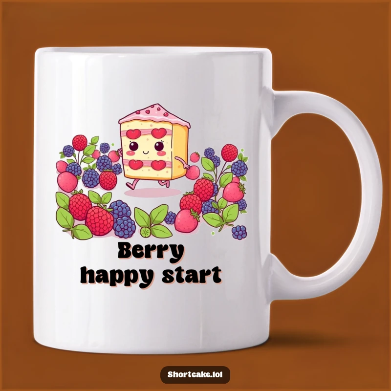 Funny Shortcake Skipping Slice Mug: A Sweet and Hilarious Treat for Dessert Lovers