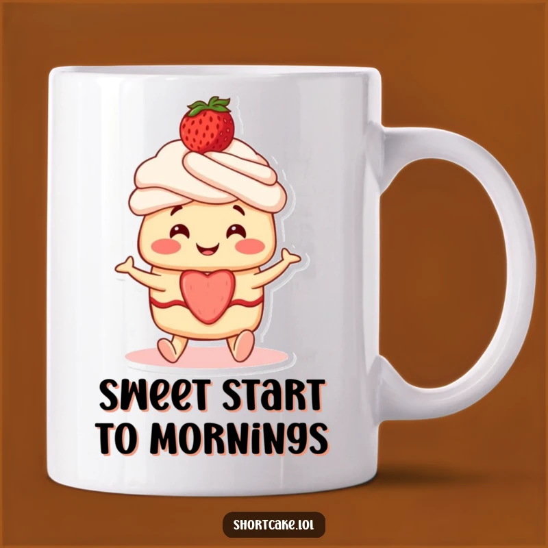 Funny Shortcake Wiggle Mug: Happy Dessert Character Gift