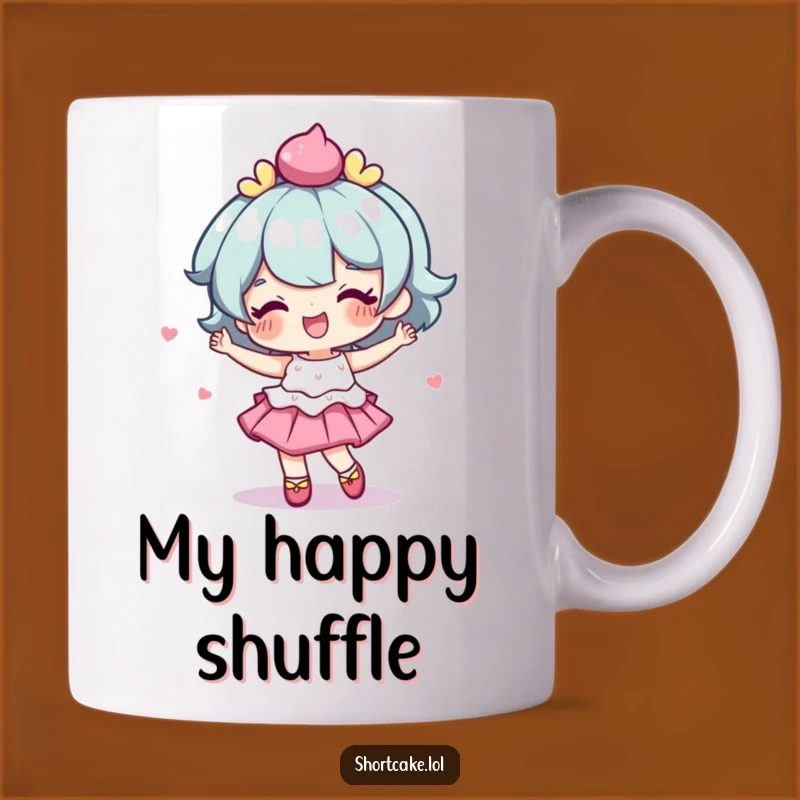 Funny Wobbly Shortcake Mug: Delightful Dance Dessert Lover Gift