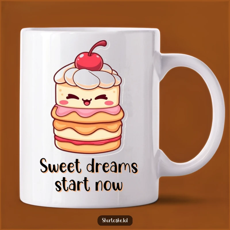 Funny Winking Shortcake Mug: A Mischievous & Sweet Gift for Dessert Lovers
