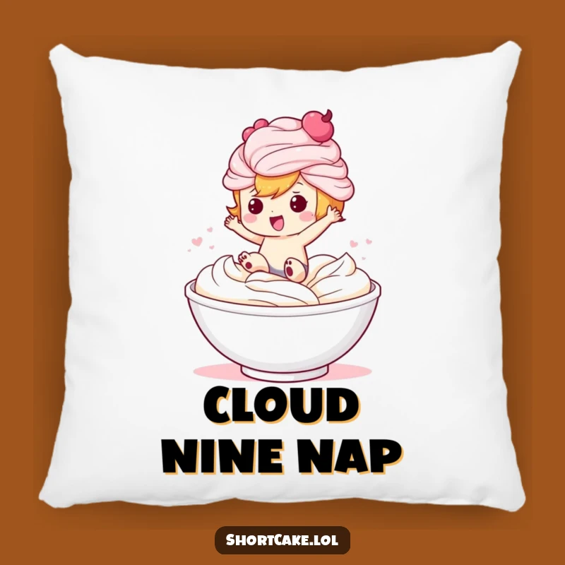 Funny Shortcake Pillow: Cozy Character Comfort, Perfect Funny Gift!