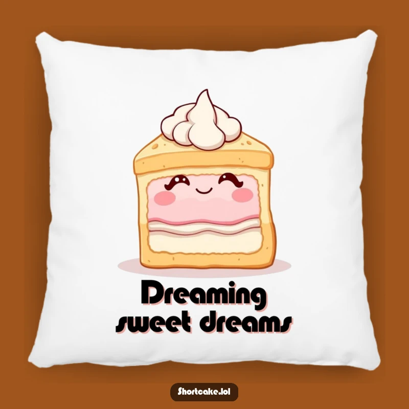 Funny Shortcake Wink Pillow: Cozy & Hilarious Decor