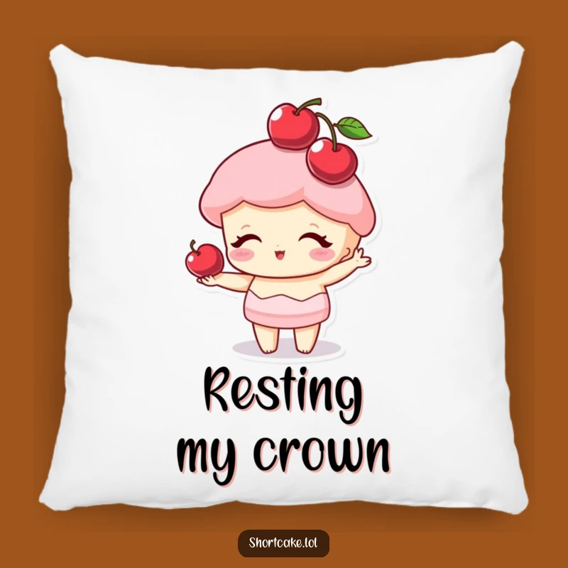 Funny Cherry Hat Shortcake Pillow: Cozy Comfort Meets Dessert Charm
