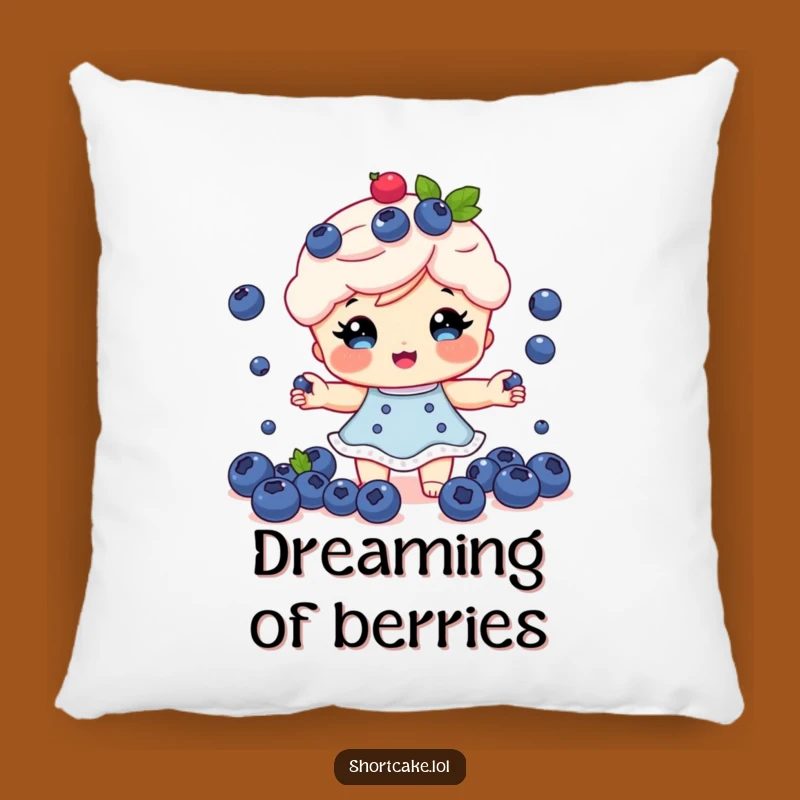 Funny Shortcake Juggling Pillow: Cozy Blueberry Chef Cushion, Sweet Comfort Gift