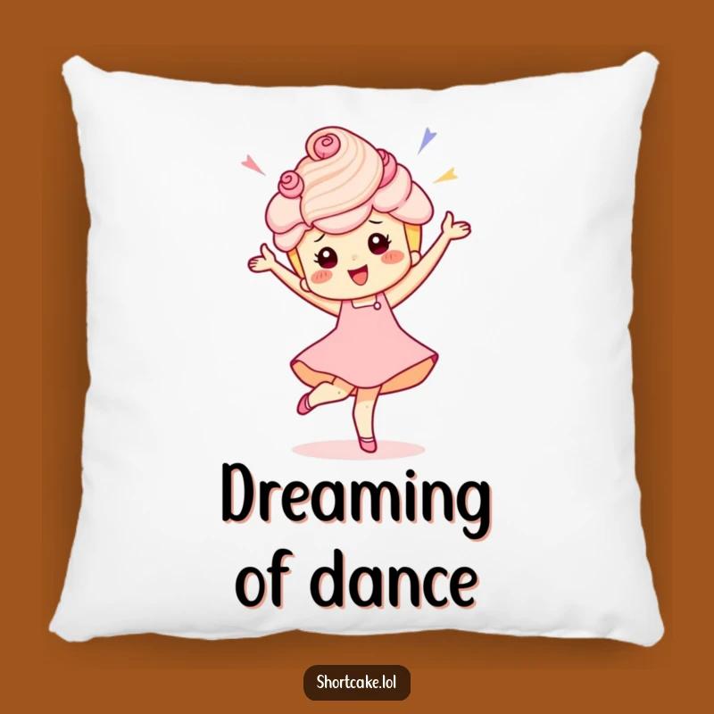 Funny Shortcake Pirouette Pillow: Cozy & Celebratory Sweet Decor Gift