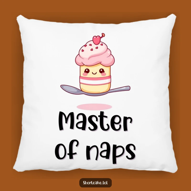 Funny Winking Shortcake Spoon Pillow: Cozy Up with Playful Charm, Perfect Funny Gift