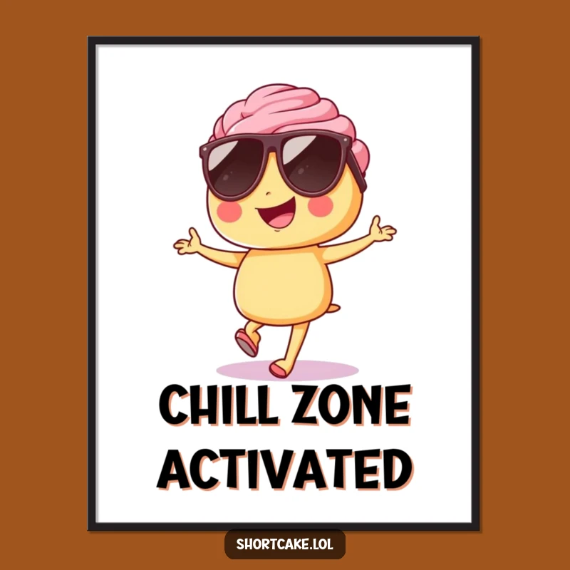 Funny Shortcake Sunglasses Hop Digital Art - Instant Cool Decor!