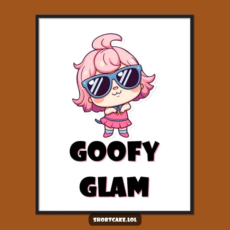 Funny Goofy Shortcake Digital Art: Instant Coolness for Your Walls