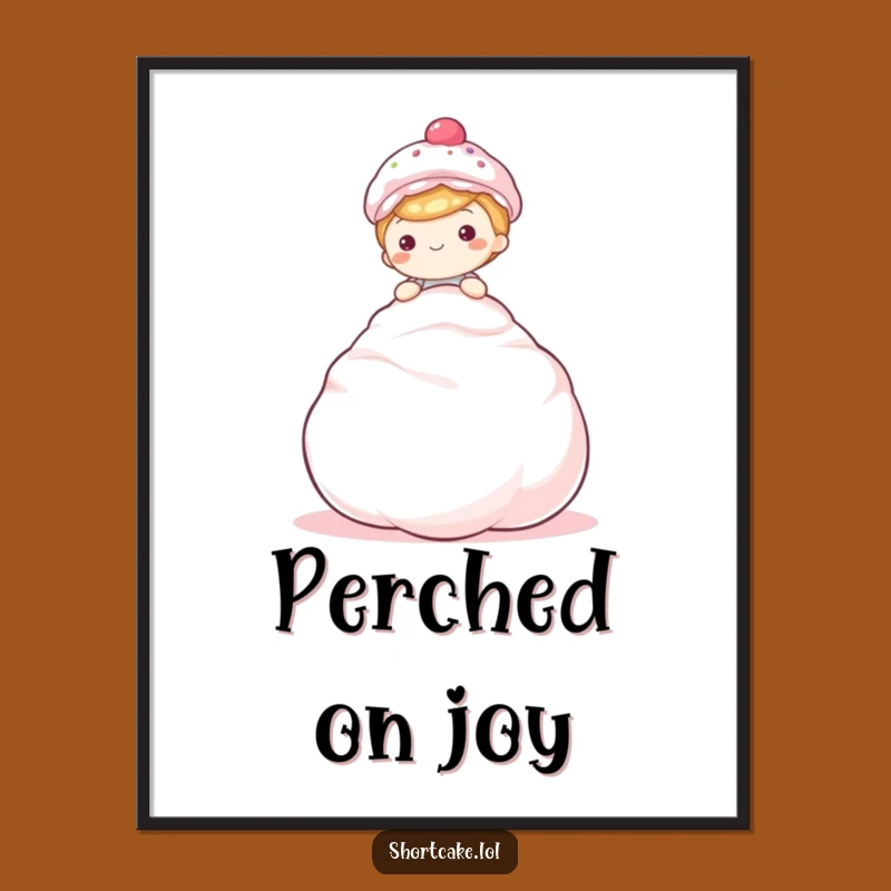 Funny Meringue Shortcake Digital Art – Instant Sweet Decor!