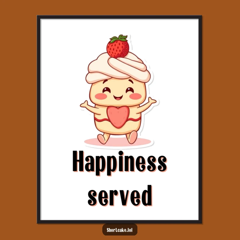 Funny Shortcake Wiggle Digital Art: Instant Sweet Decor
