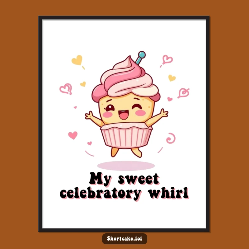 Funny Shortcake Digital Art: Instant Celebration Decor