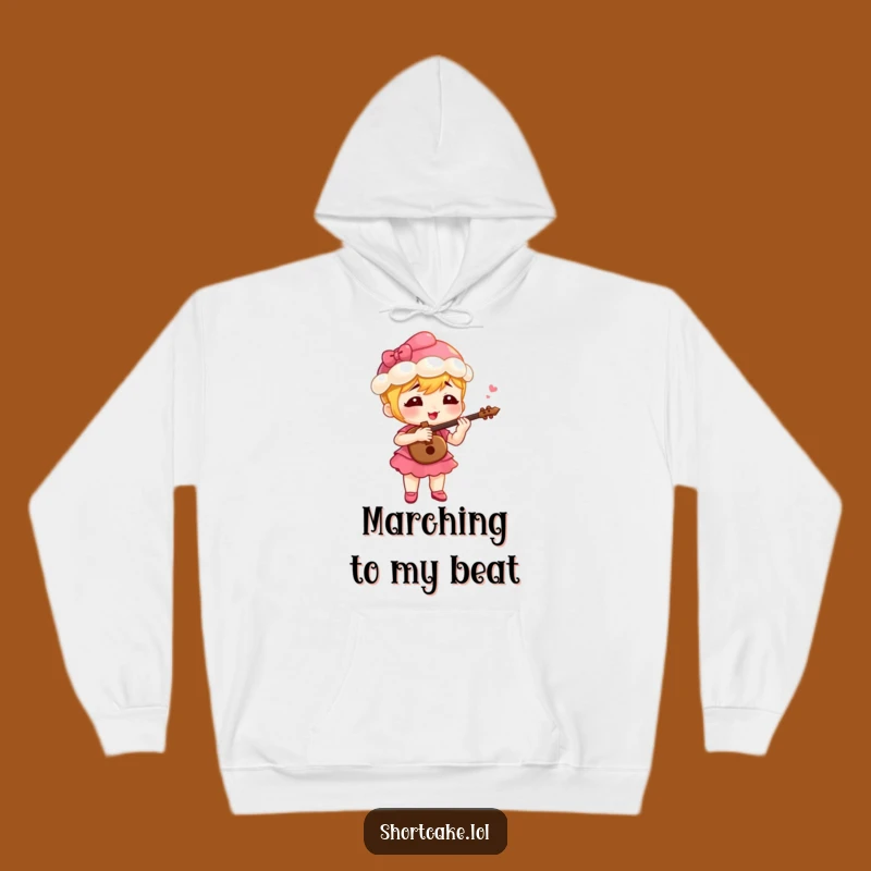 Cozy Funny Fife Playing Shortcake Hoodie: Your Tune-Filled Comfort Zone
