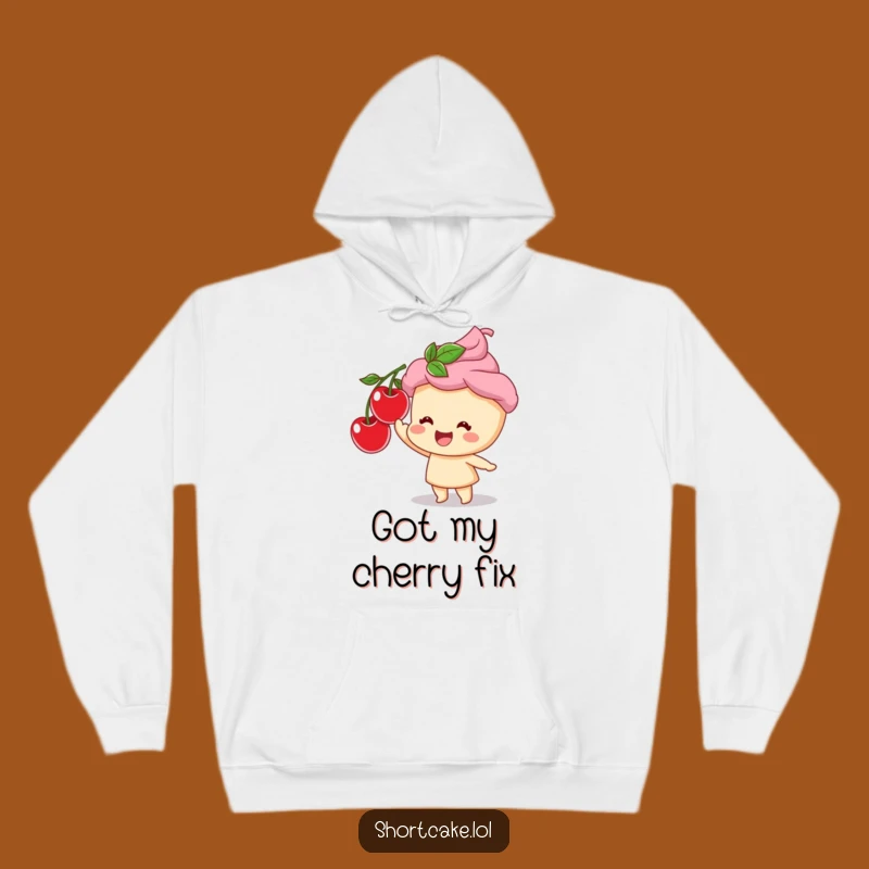 Cozy Shortcake Cherry Bliss Hoodie: Stay Warm with This Funny Dessert-Themed Apparel