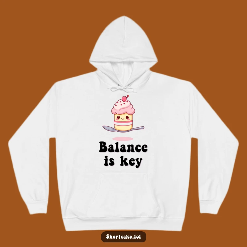 Funny Winking Shortcake Spoon Hoodie: Cozy Up with Playful Charm, Perfect Funny Gift