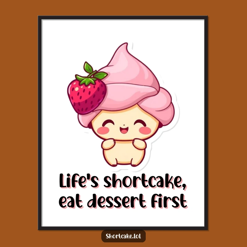 Free Printable Shortcake Art: Happy Berry Character Downloadable Decor