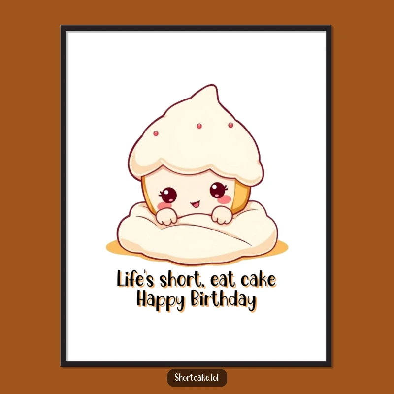 Free Printable Shortcake Funny Face Wall Art - Whimsical Downloadable Decor for a Playful Space