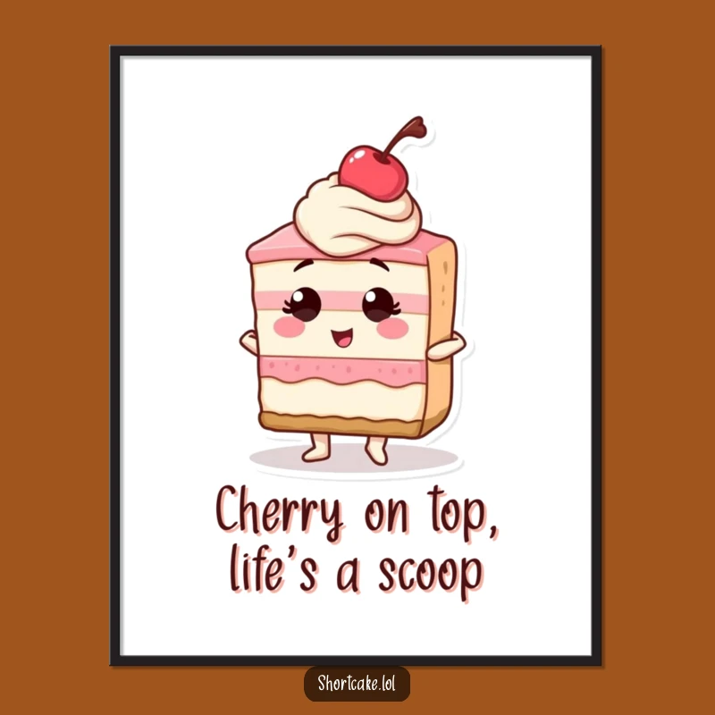 Sassy Shortcake Art: Free Printable Wall Decor - Confident Dessert Vibes