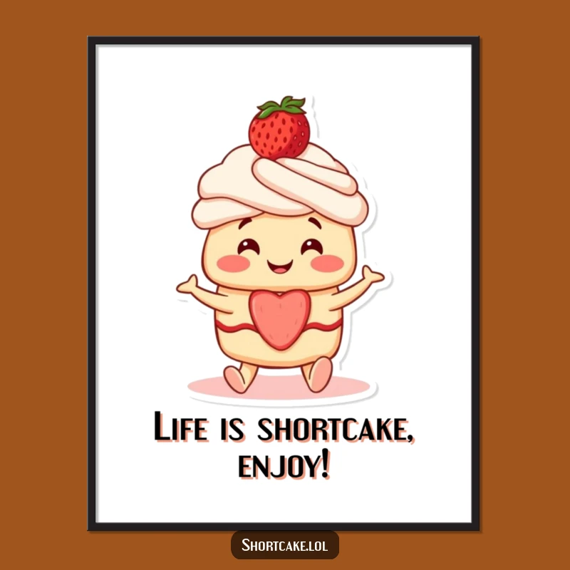 Shortcake Wiggle Free Printable Wall Art: Funny Downloadable Art for a Sweet and Cheerful Space