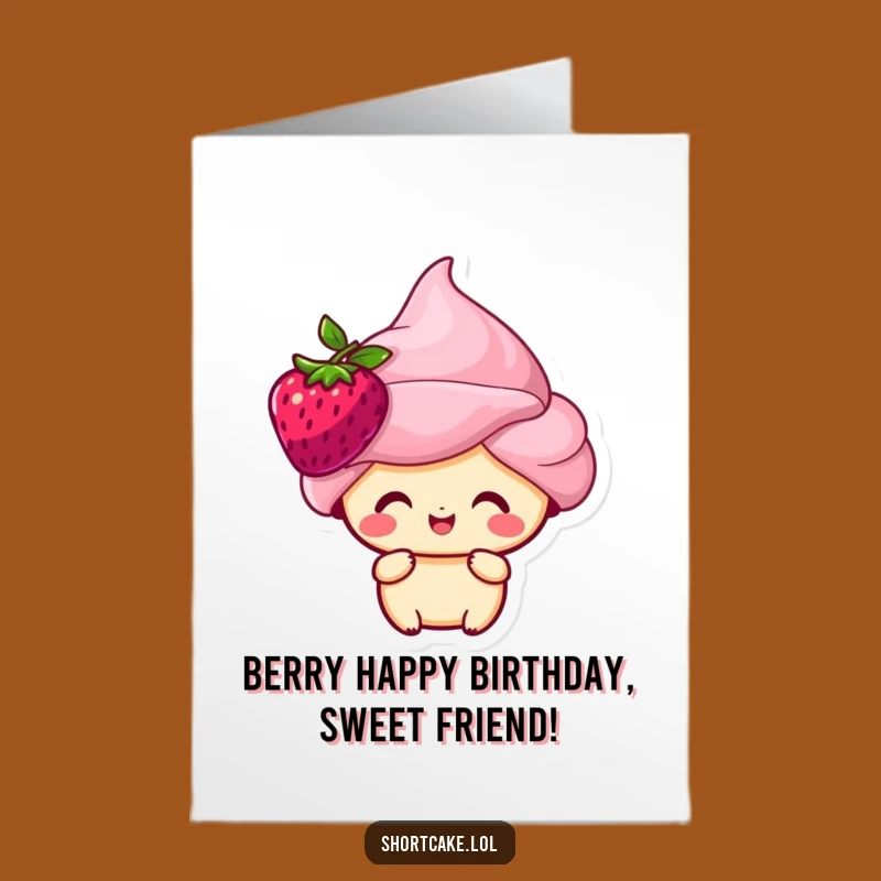 Free Printable Shortcake Birthday Card: Berry Happy Downloadable Gift