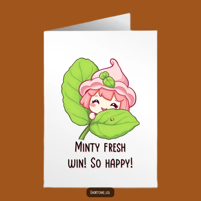 Free Printable Congrats Card: Grinning Shortcake Celebration Downloadable Gift