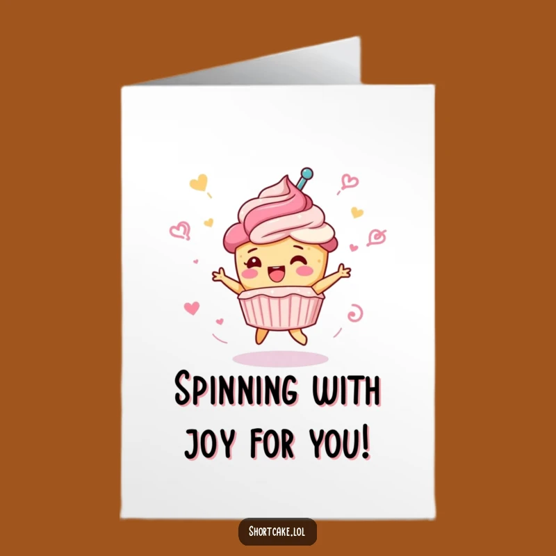 Free Printable Shortcake Confectionary Congrats Card - Spin into Success!