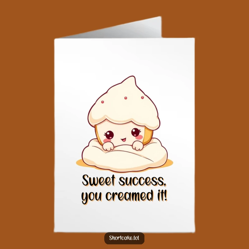 Free Printable Shortcake Funny Face Congratulations Card - Playful Downloadable Gift for Any Win