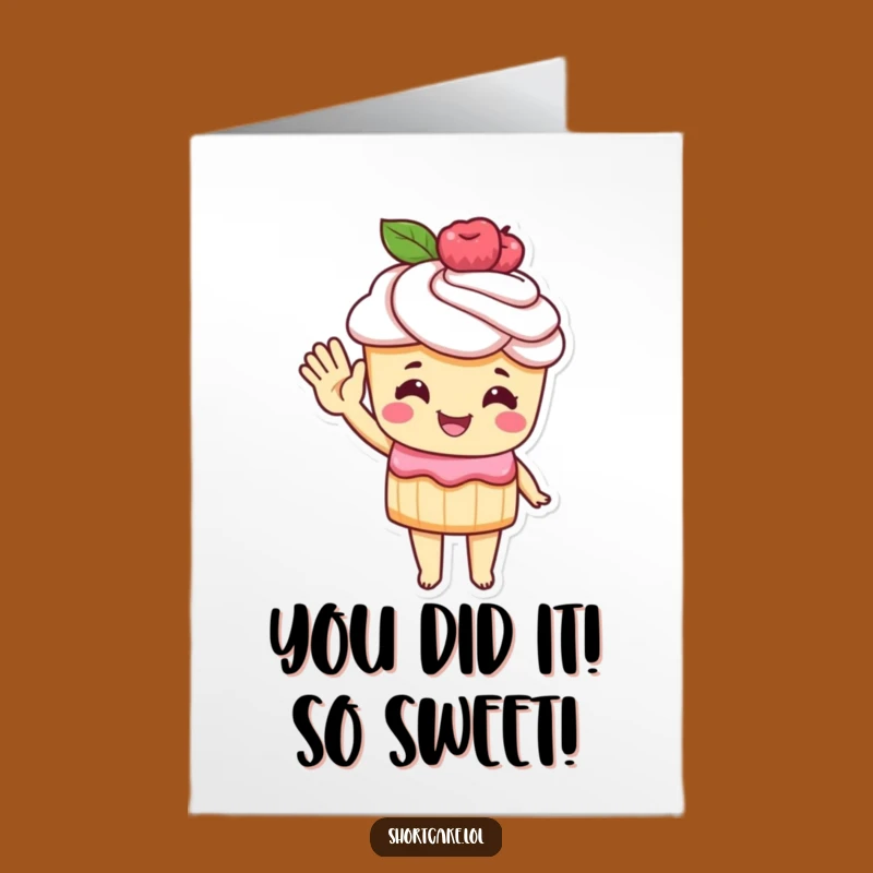 Congratulate with Laughs: Free Printable Shortcake Card, DIY Downloadable