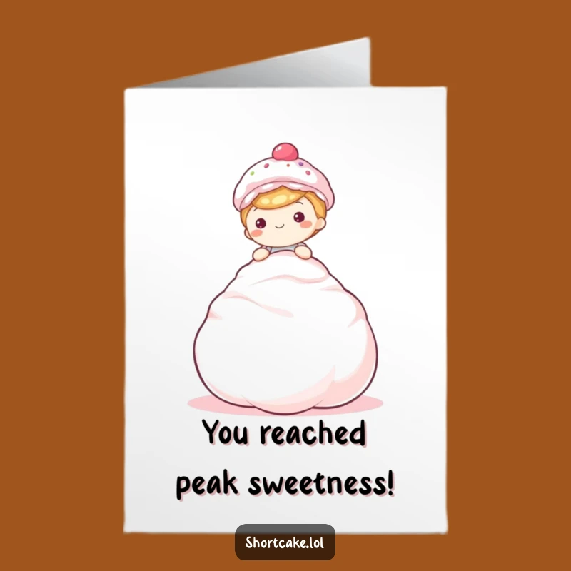 Free Printable Congrats Card: Meringue Bliss - Downloadable Celebration Greeting