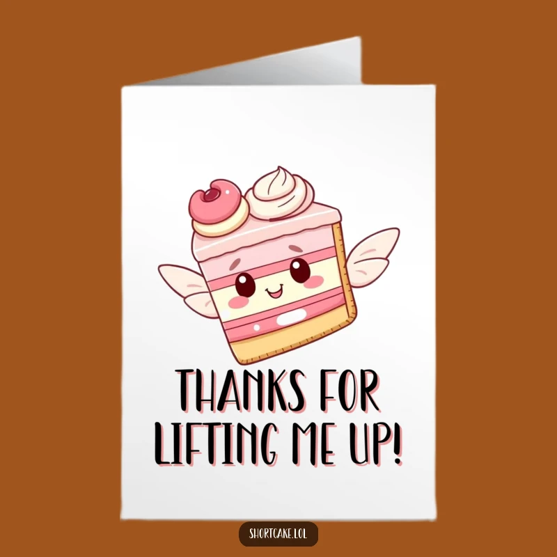 Winged Thanks Shortcake Card: Free Printable - Gratitude Takes Flight!