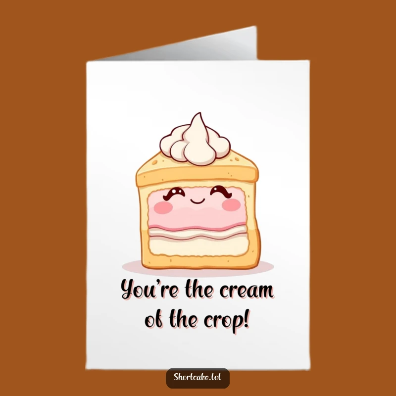 Free Printable Thank You Card: Winking Shortcake, Creamy Dollop, Funny Gift