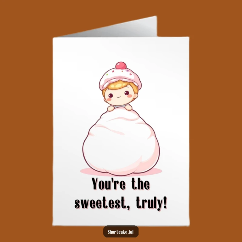 Free Printable Thank You Card: Meringue Sweetness - Downloadable Gratitude Greeting