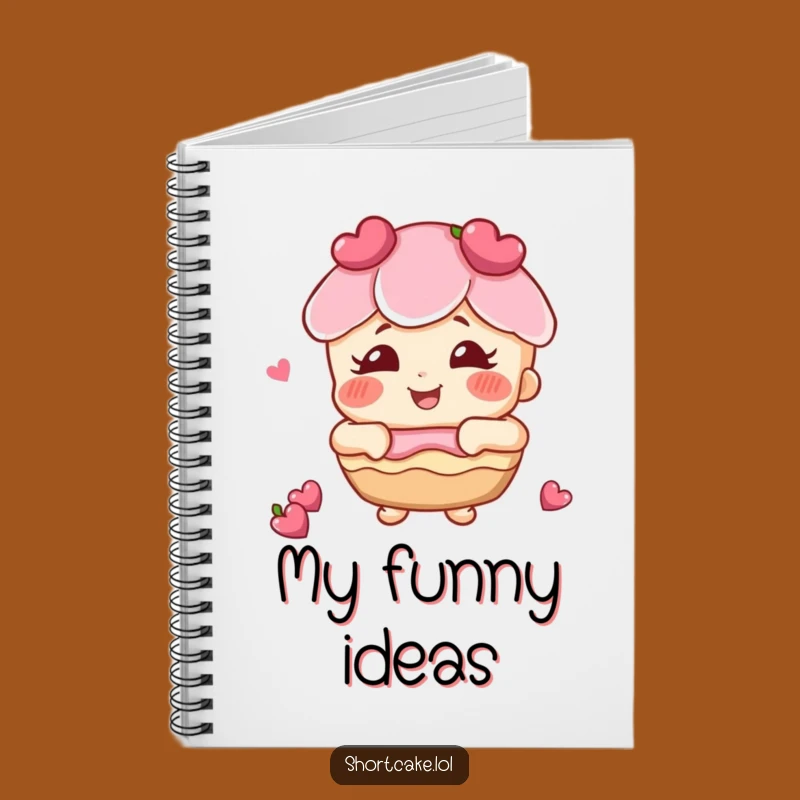 Funny Giggling Shortcake Notebook: Jot Down Happy Thoughts, Perfect Funny Gift