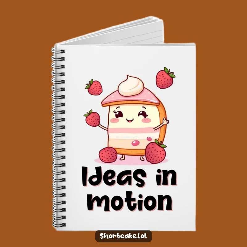 Funny Juggling Shortcake Notebook: Joyful Gift for Sweet Notes