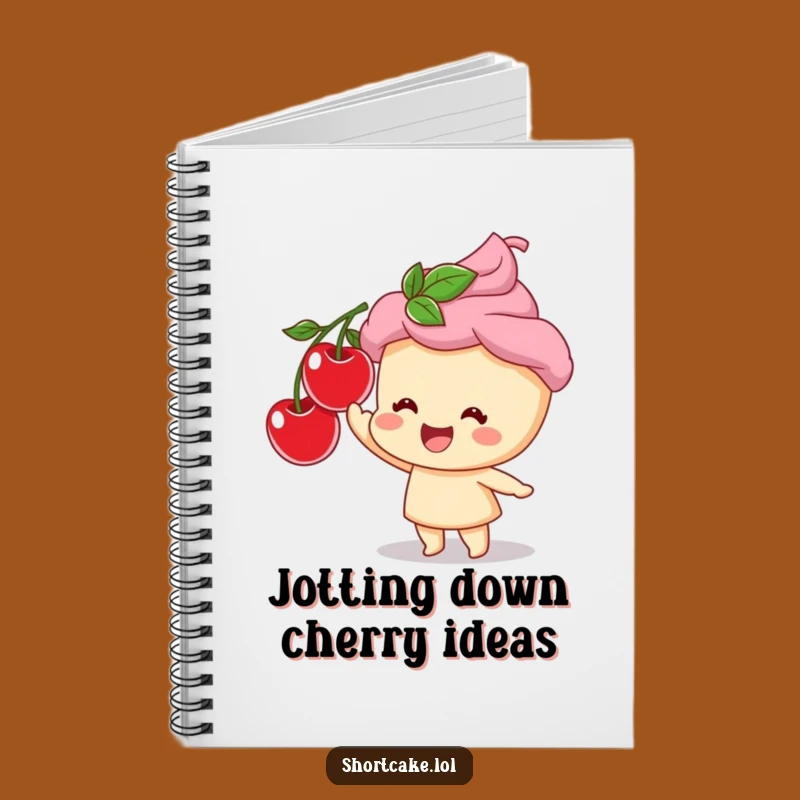 Funny Shortcake Cherry Ideas Notebook: Jot Down Sweet Thoughts with Humorous Flair