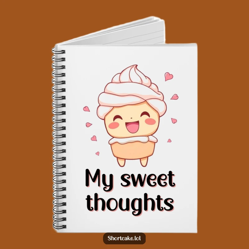 Funny Shortcake Grin Notebook: Jot Down Sweet Thoughts & Smiles Gift