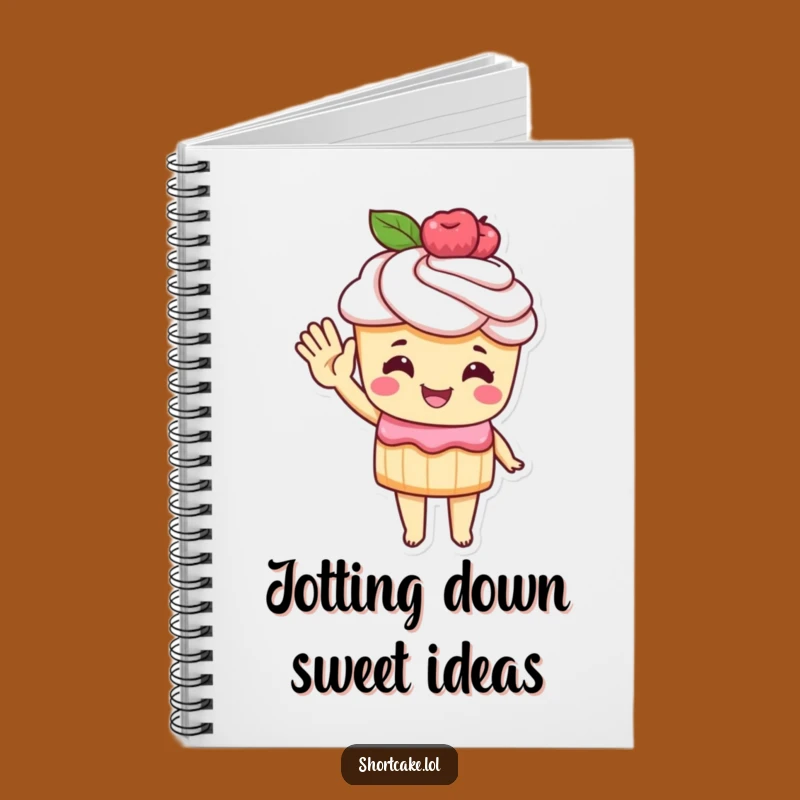 Funny Shortcake Notebook: Jot Down Ideas With a Cheerful Pastry Wave!