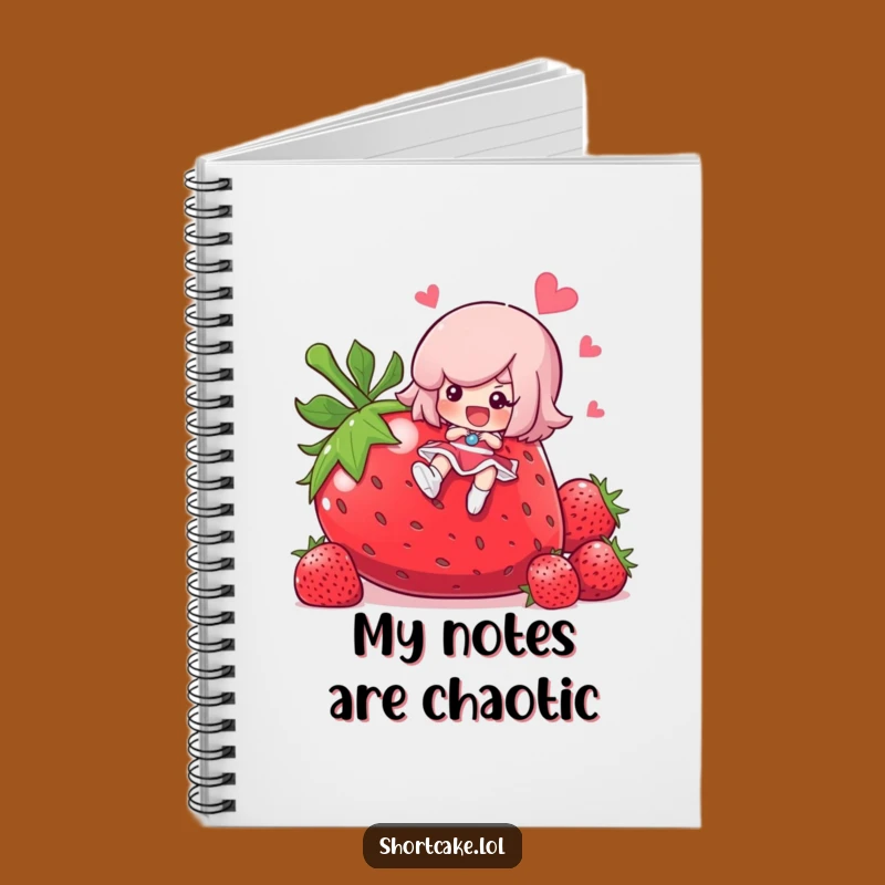 Funny Shortcake Slipping Notebook - Jot Down Comical Notes