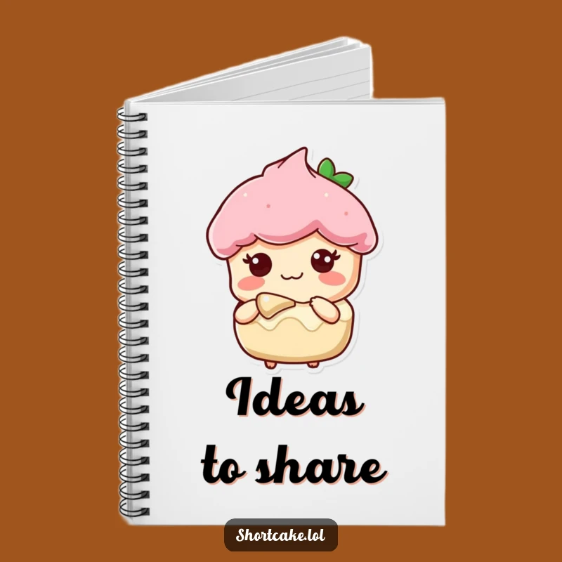 Funny Sweet Shortcake Notebook - Sharing Dessert Journal Gift