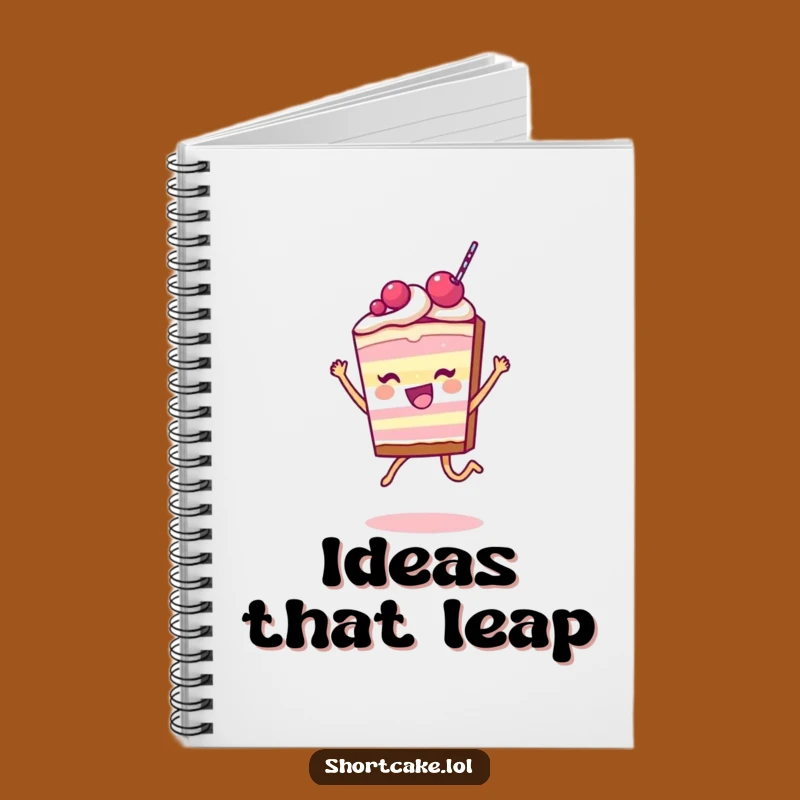 Funny Shortcake Slice Notebook: Joyful Leap Character, Journal Hilarious Gift for Writers