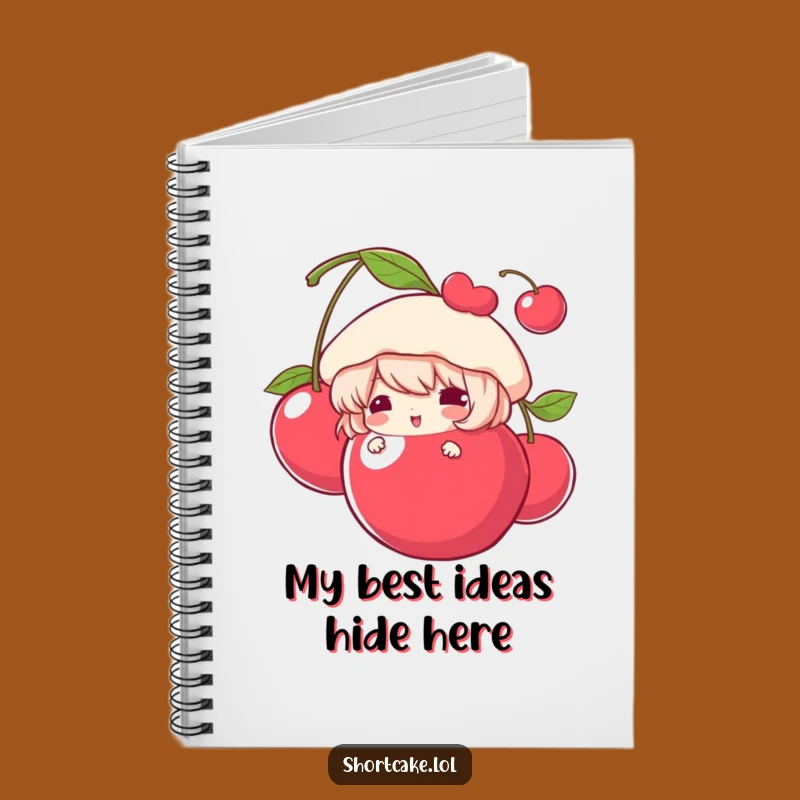 Funny Shortcake Notebook: Peek Behind the Cherry, Jot Ideas Sweetly!